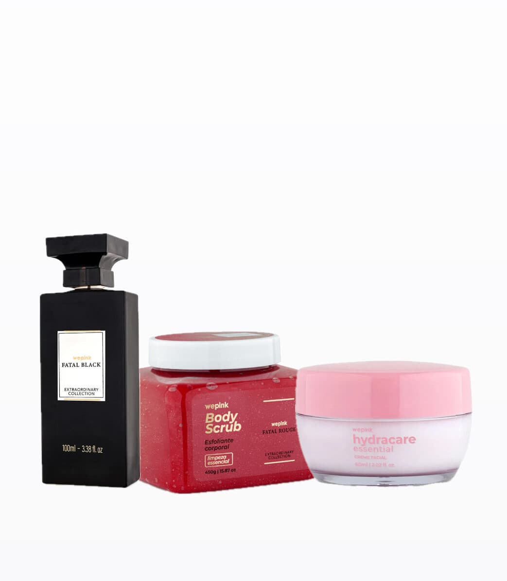 Kit Body Scrub + Fatal Black + HydraCare