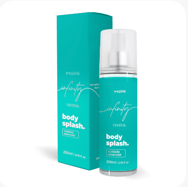 Body Splash Infinity Crystal Desodorante Colônia 200ml - Wepink